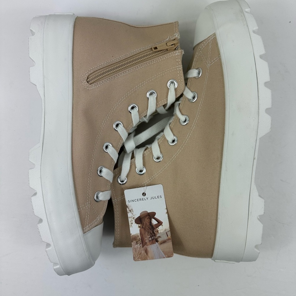 Women’s Sincerely Jules Canvas Platform Sneaker Size US 10 - Picture 5 of 9